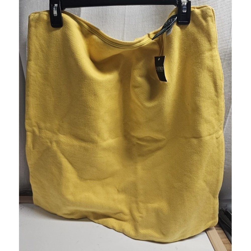 NWT LAUREN‎ RALPH LAUREN 100% cotton cushion cover textured twill 22x21.5"